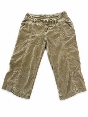 Joie Olive Green Corduroy Button-Fly Pants